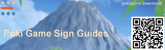 Poki Game registration screen guide image